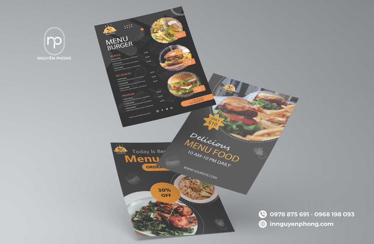 Dịch vụ in menu theo yêu cầu